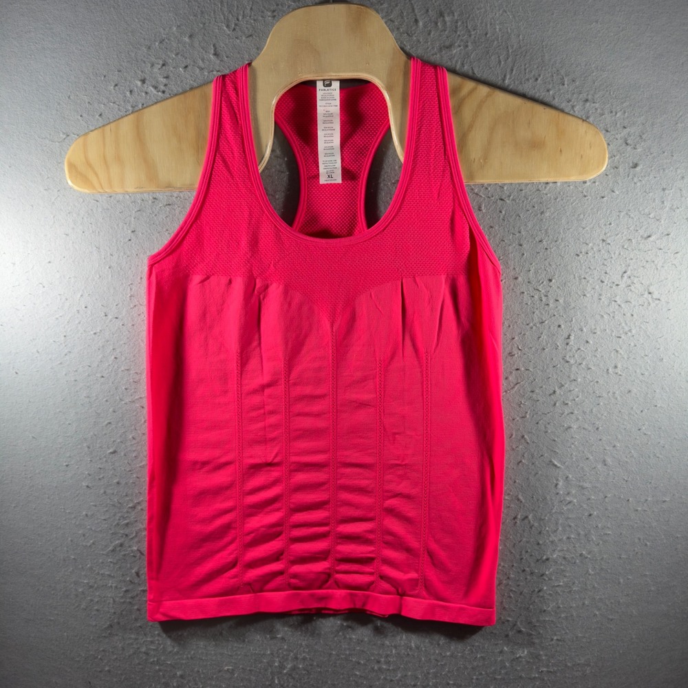 3143 | Fabletics Delta Smooth Operator Seamless Racerback Tank Pink Women's XL